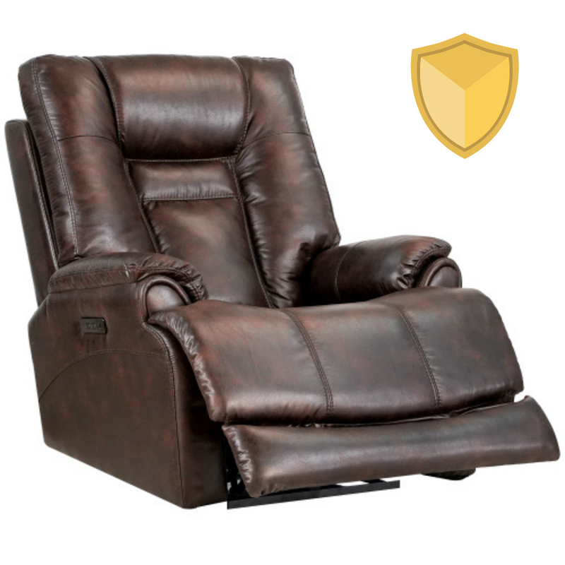 Cloud 9 Lounge Chair 37.5 Width Zero Gravity Power Recliner with Power Headrest - Brown (FREE 2 Years CPS Warranty)