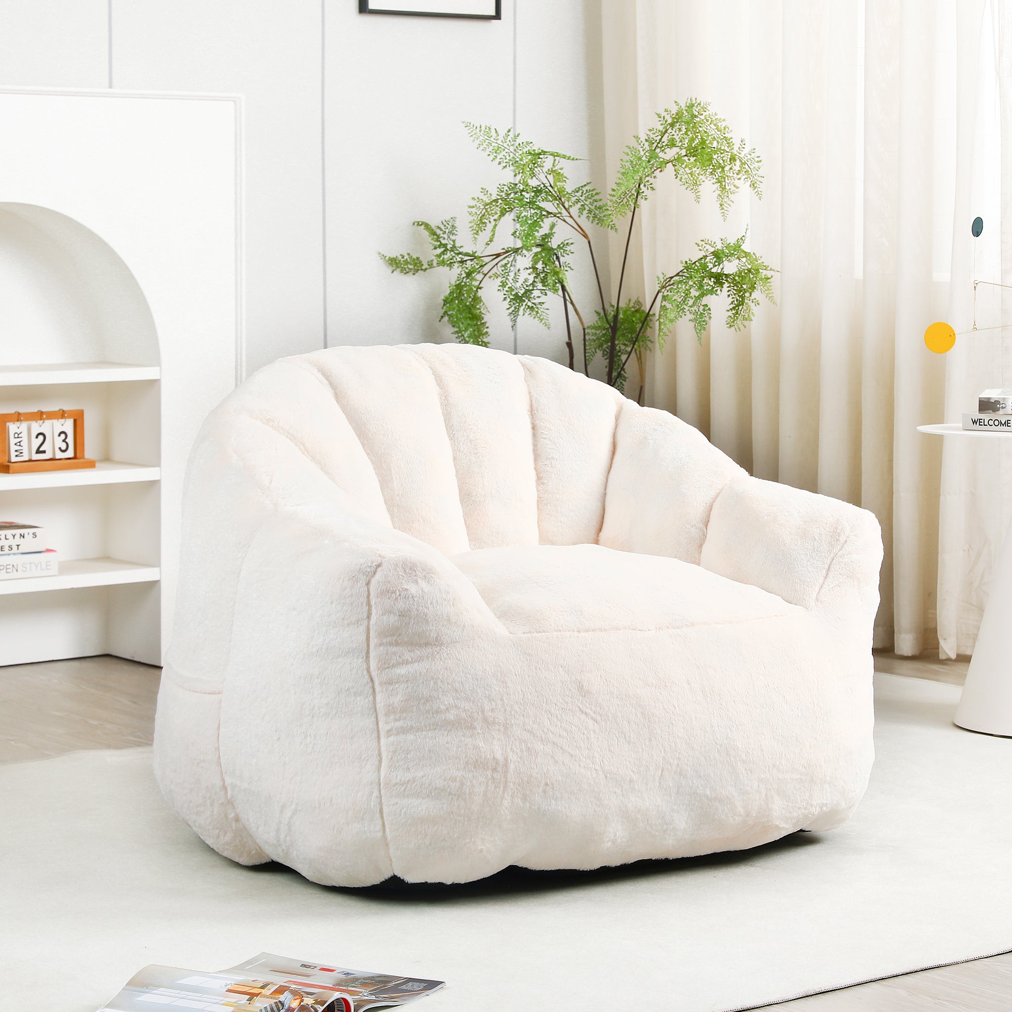 Bean Bag Chair with Armrests.