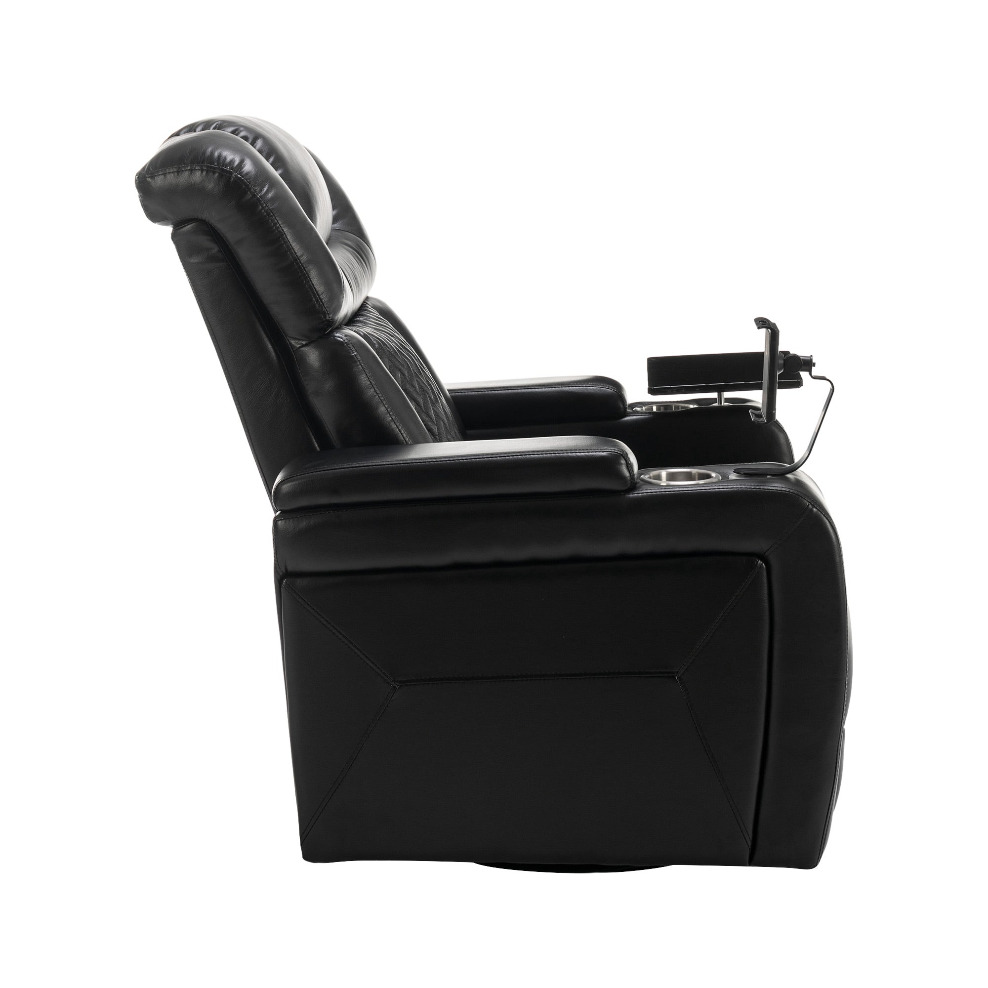 270 Degree Swivel PU Leather Power Recliner