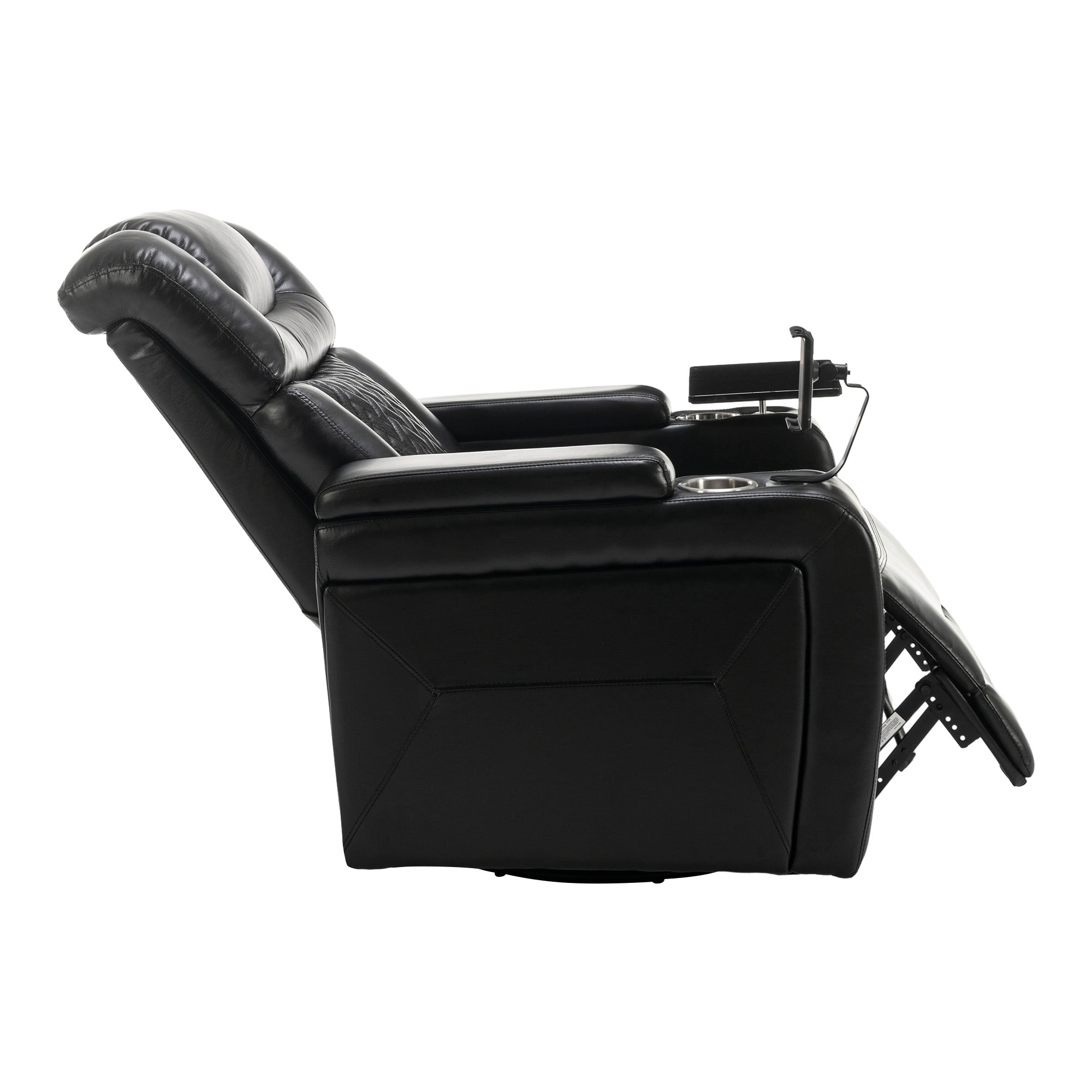 270 Degree Swivel PU Leather Power Recliner