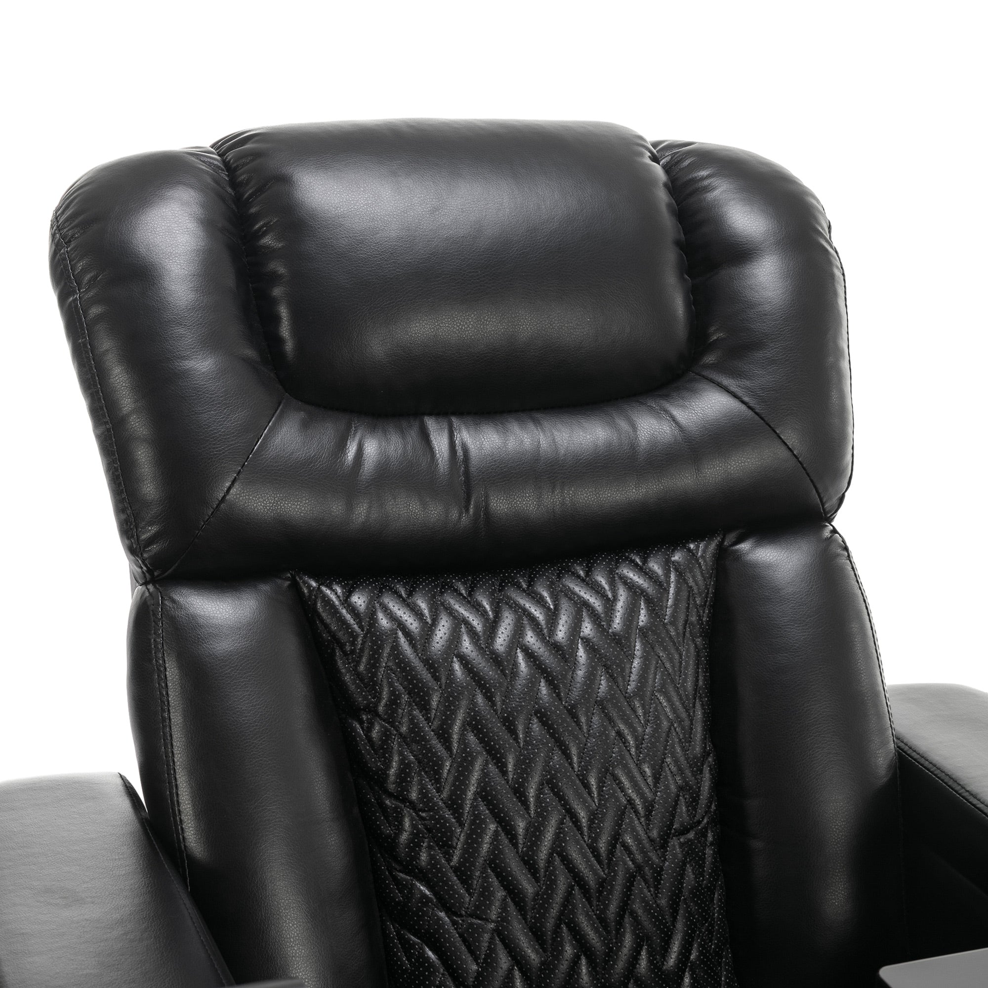 270 Degree Swivel PU Leather Power Recliner