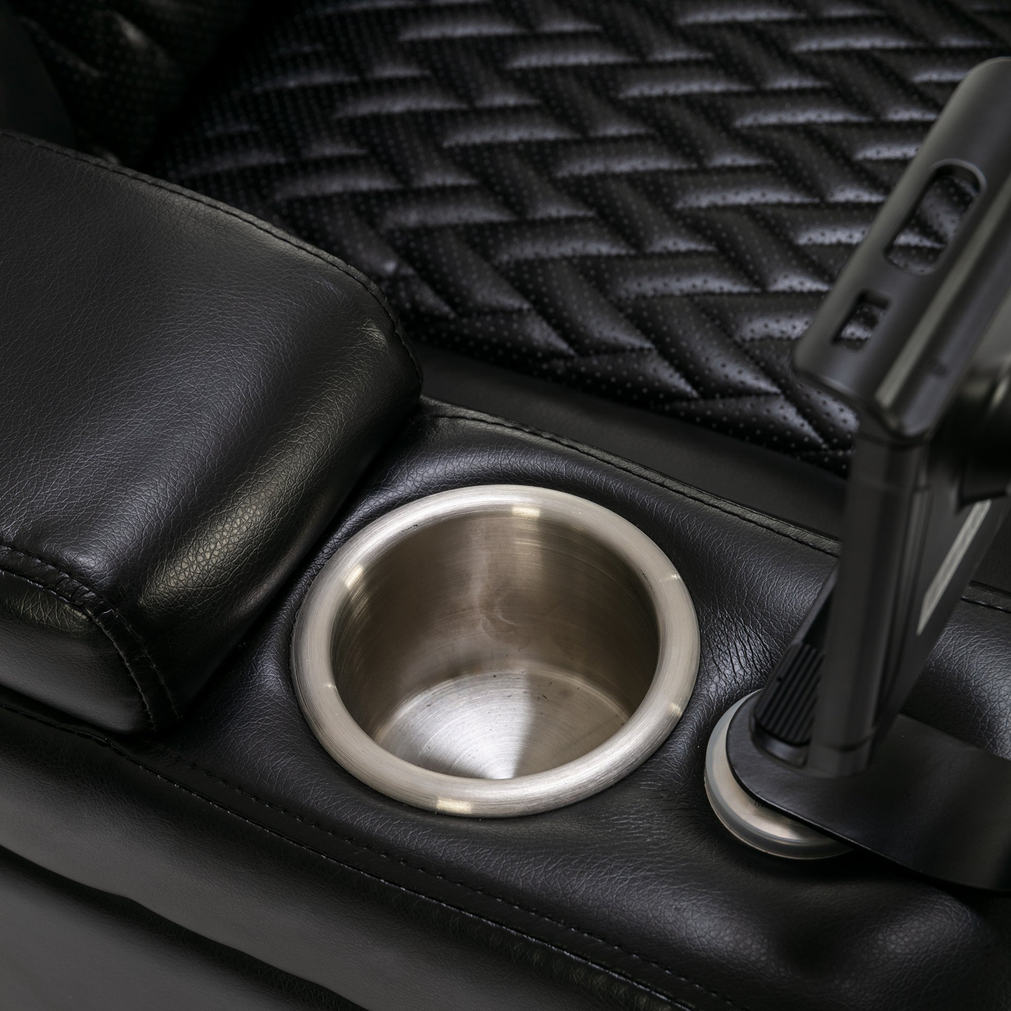 270 Degree Swivel PU Leather Power Recliner