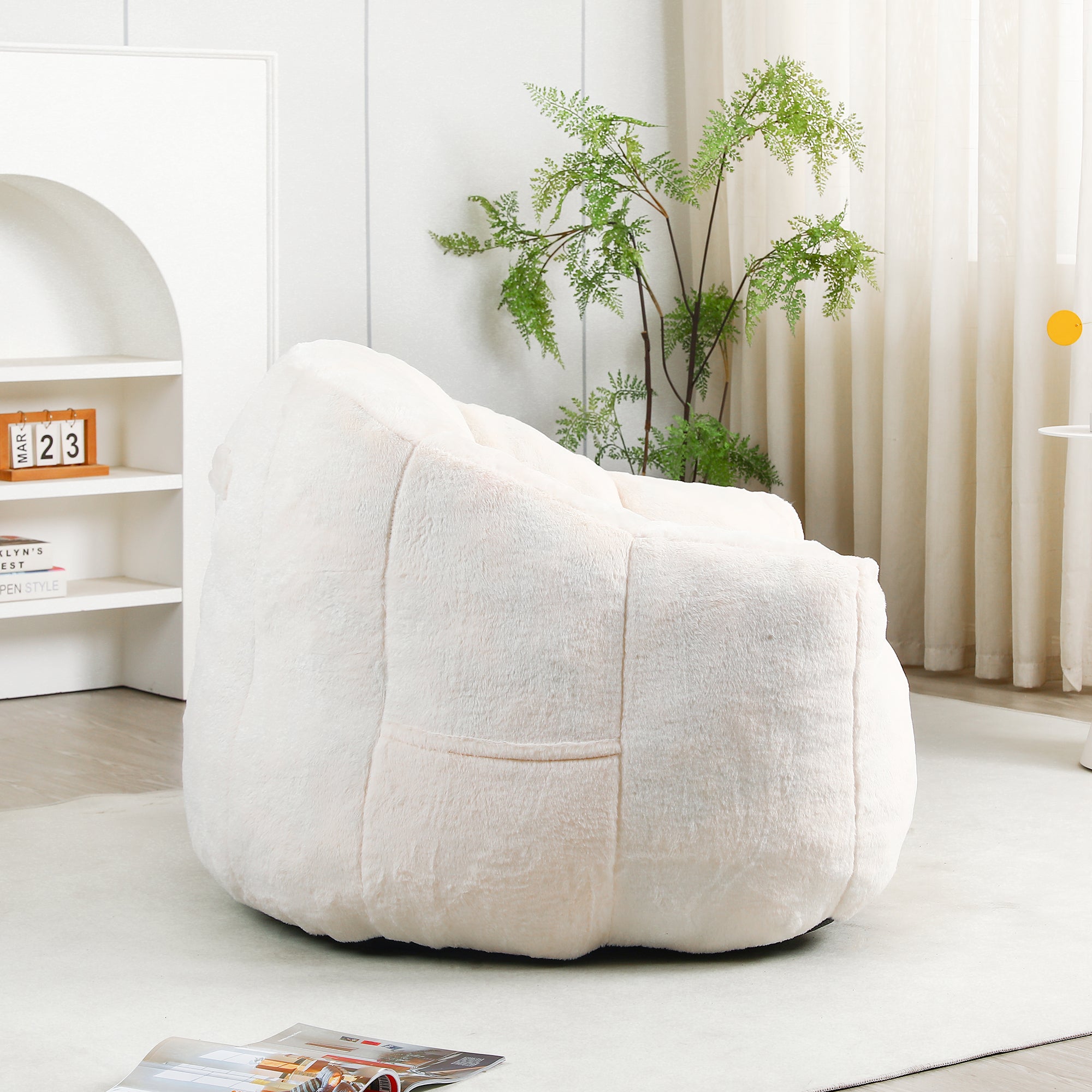 Bean Bag Chair with Armrests.