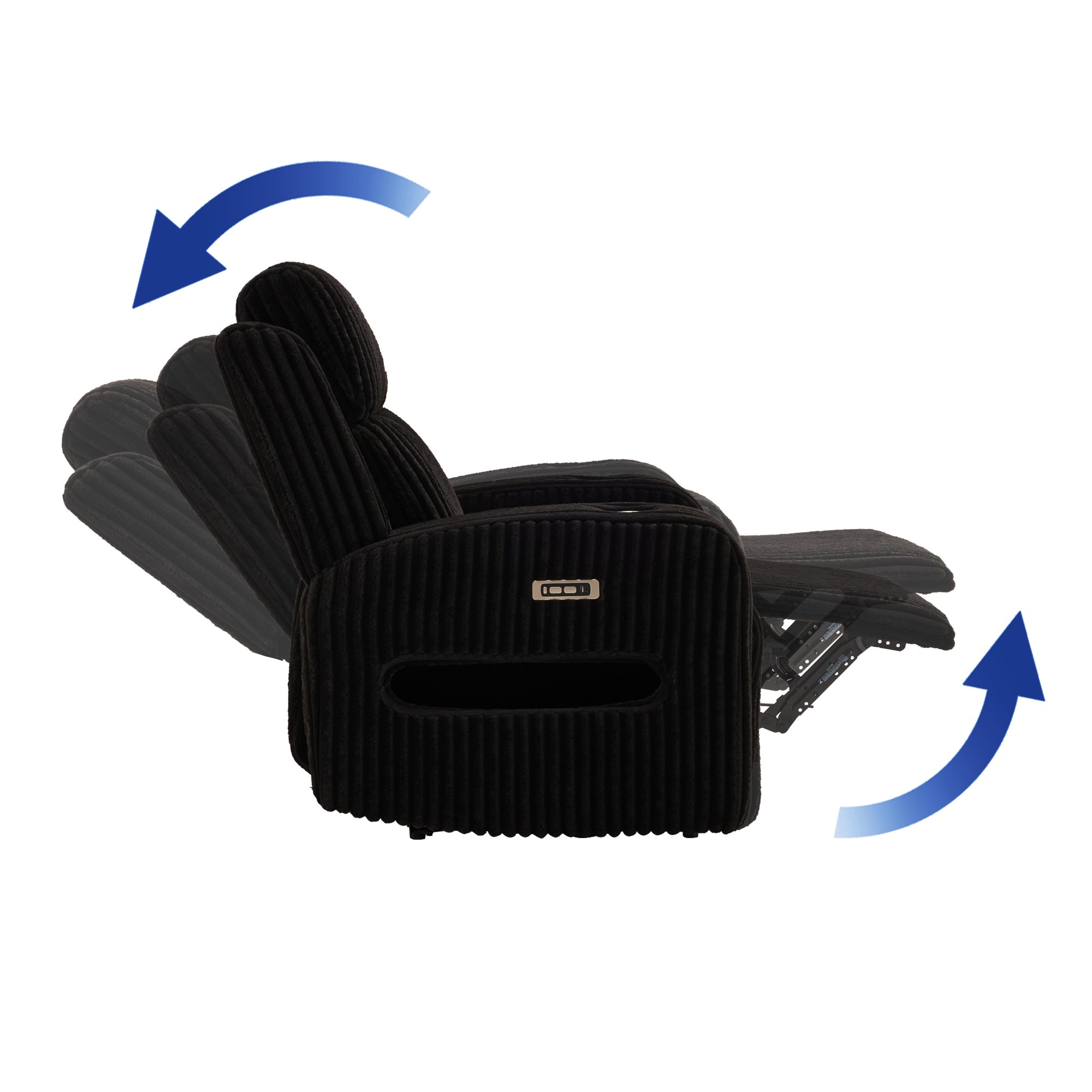 CloudEase Luxe Power Recliner with LED Lighting & USB Charging.