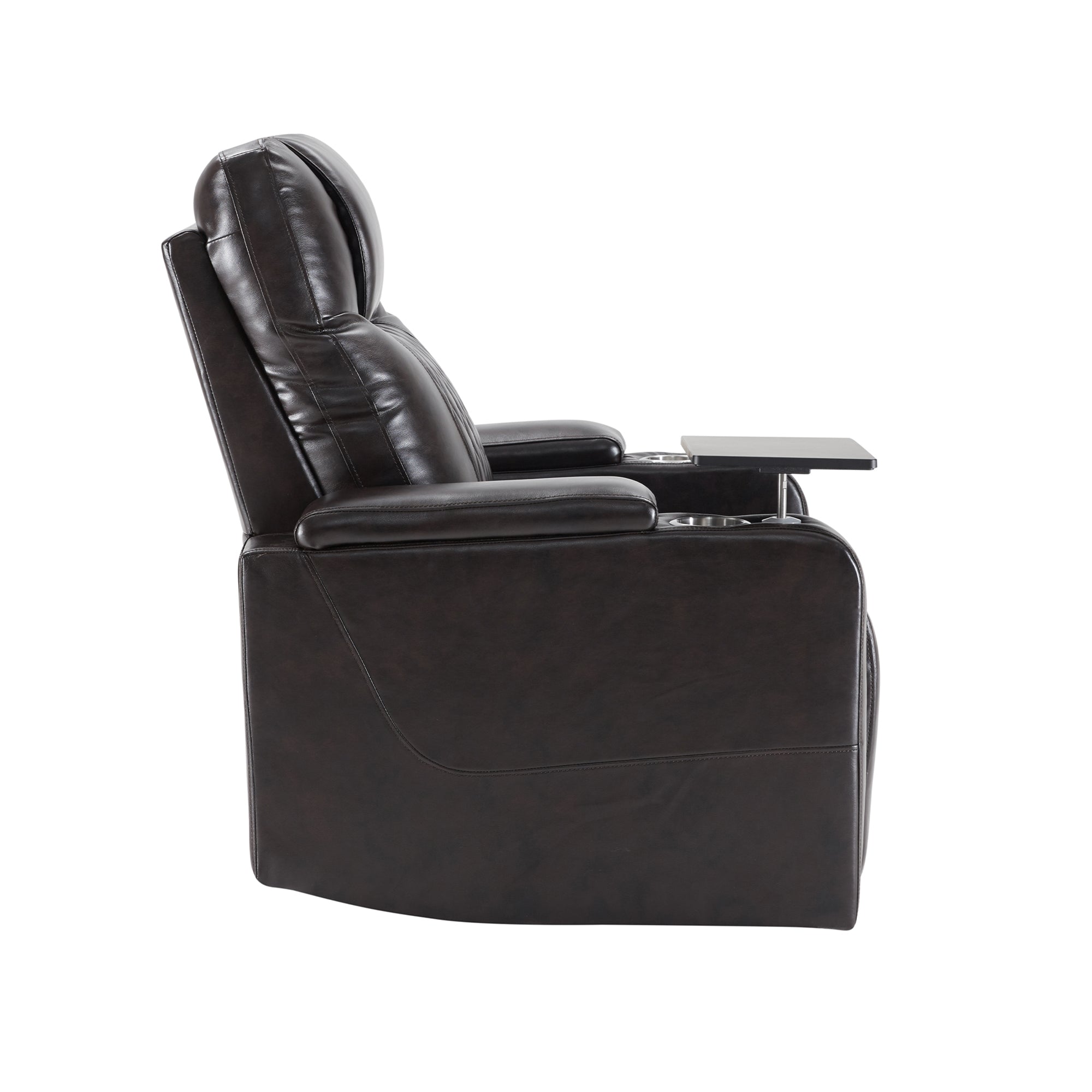Power Motion Recliner with USB Charging Port and Hidden Arm Storage