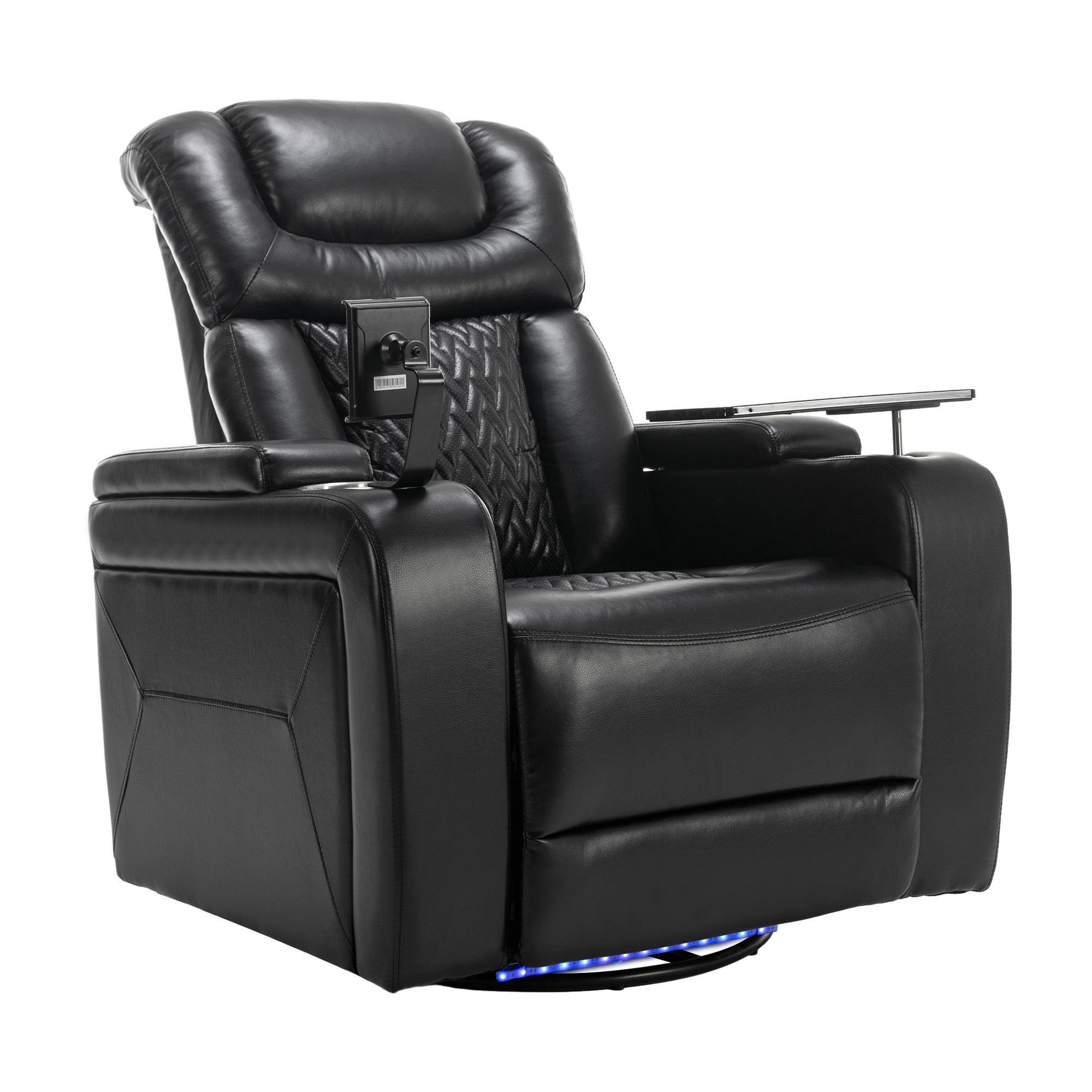 270 Degree Swivel PU Leather Power Recliner