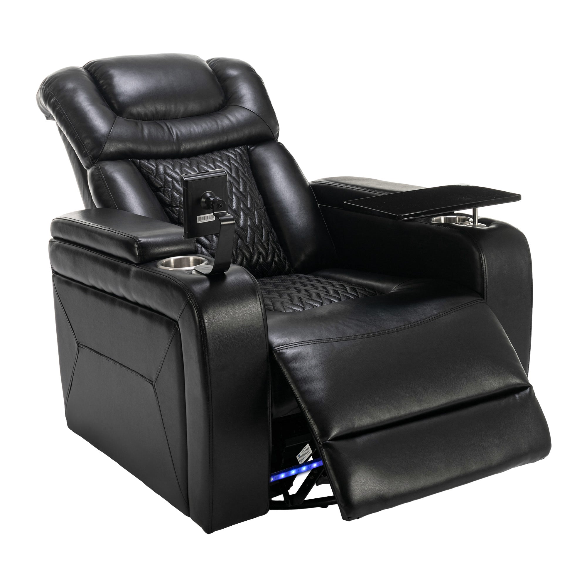 270 Degree Swivel PU Leather Power Recliner