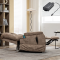 SleepingTitan Lift Chair, Extra Wide with Dual Motor, 180° Lay Flat Recliner ,With Back Up Battery , Brown ‪(FREE 2 Years Warranty)