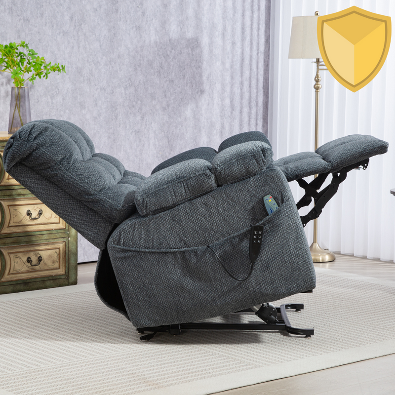 ZeroG Lift Chair, Zero Gravity Lay Flat Recliner, Upgraded Lift with Heat and Massage (FREE 2 Years Warranty)