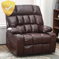 BulkyRiser Lift Chair for Elderly, 25 Inch Wide Seat with Heat and Massage, with Cup Holder,  Brown ‪(FREE 2 Years CPS Warranty)