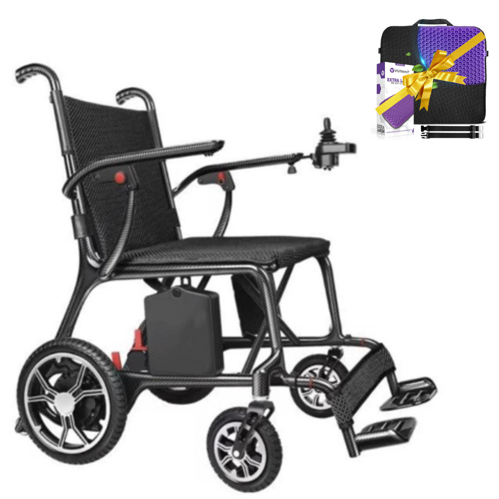 Journey Air Elite Lightweight Folding Power Chair (FREE Seat Cushion with Strap)