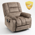 TheCloud Lift Chair Recliner with Heat and Massage, Safety Motion, Brown ‪(FREE 2 Years CPS Warranty)