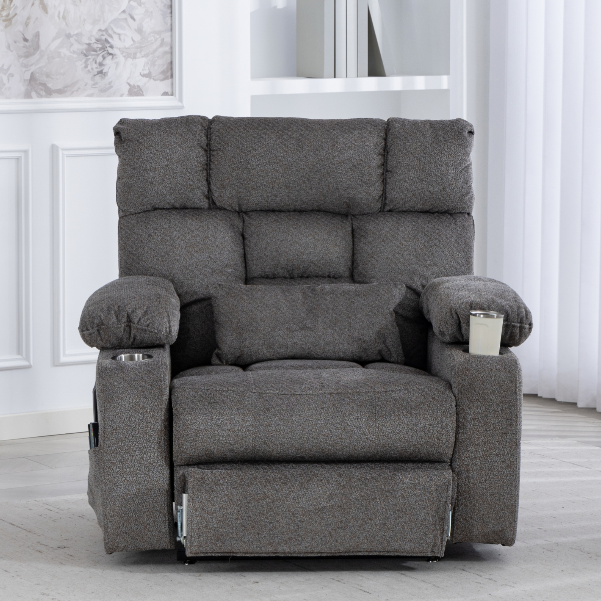 Atlas Lift Chair - 500 Lbs Big & Tall Dual Motors with Foot Rest Extension.