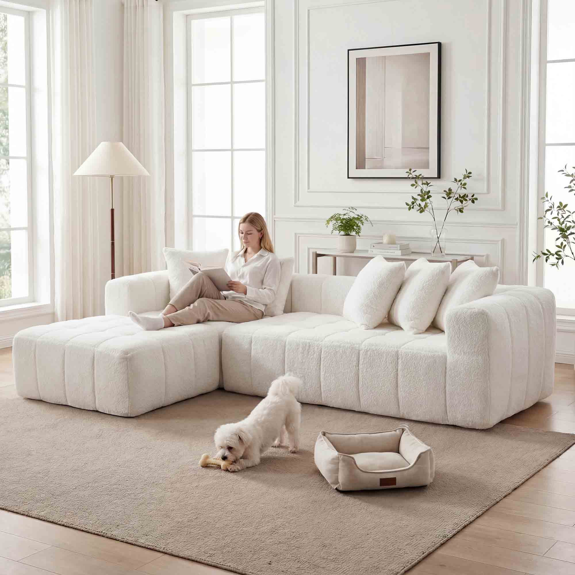 Cloud Modular Sectional Sofa (107.9”).