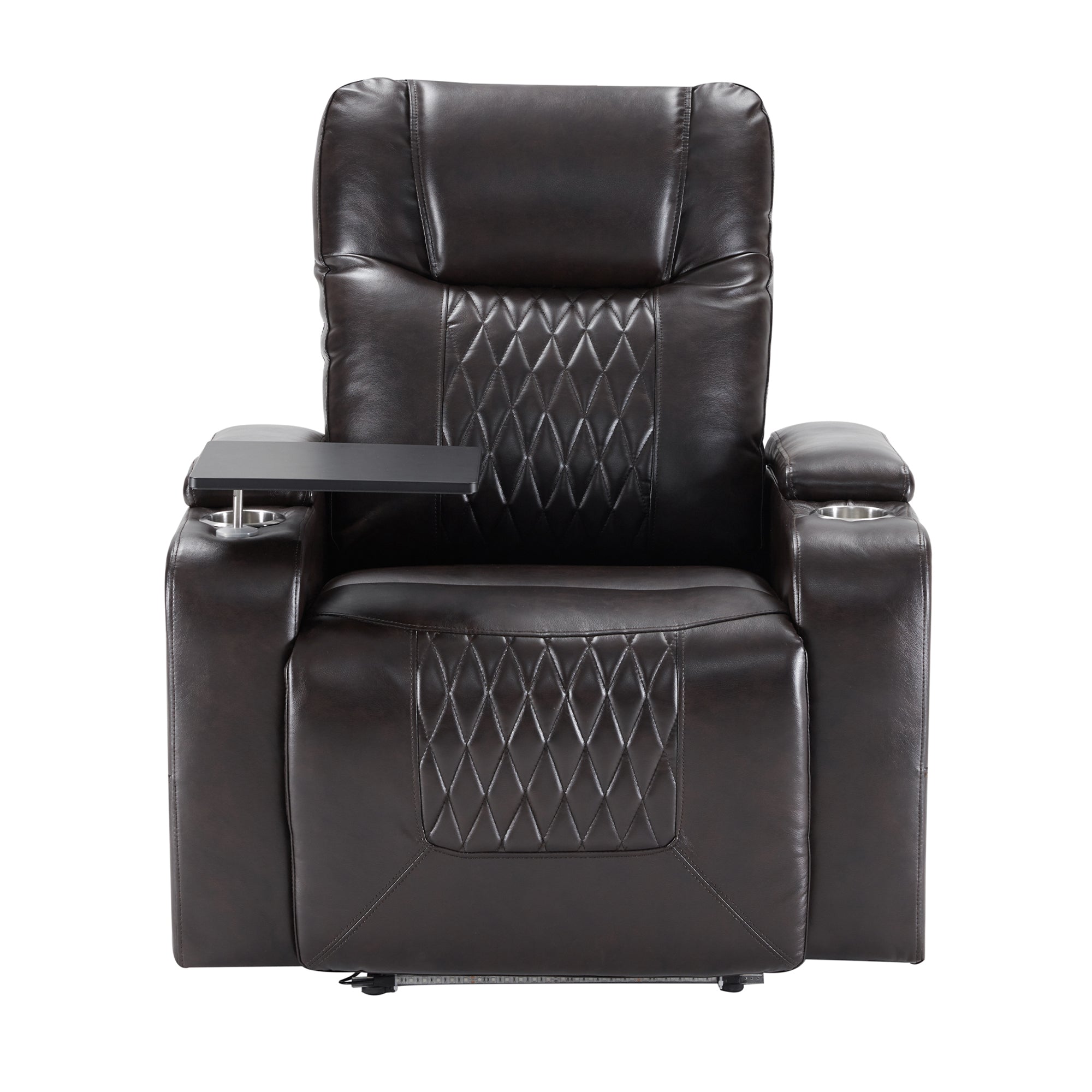 Power Motion Recliner with USB Charging Port and Hidden Arm Storage