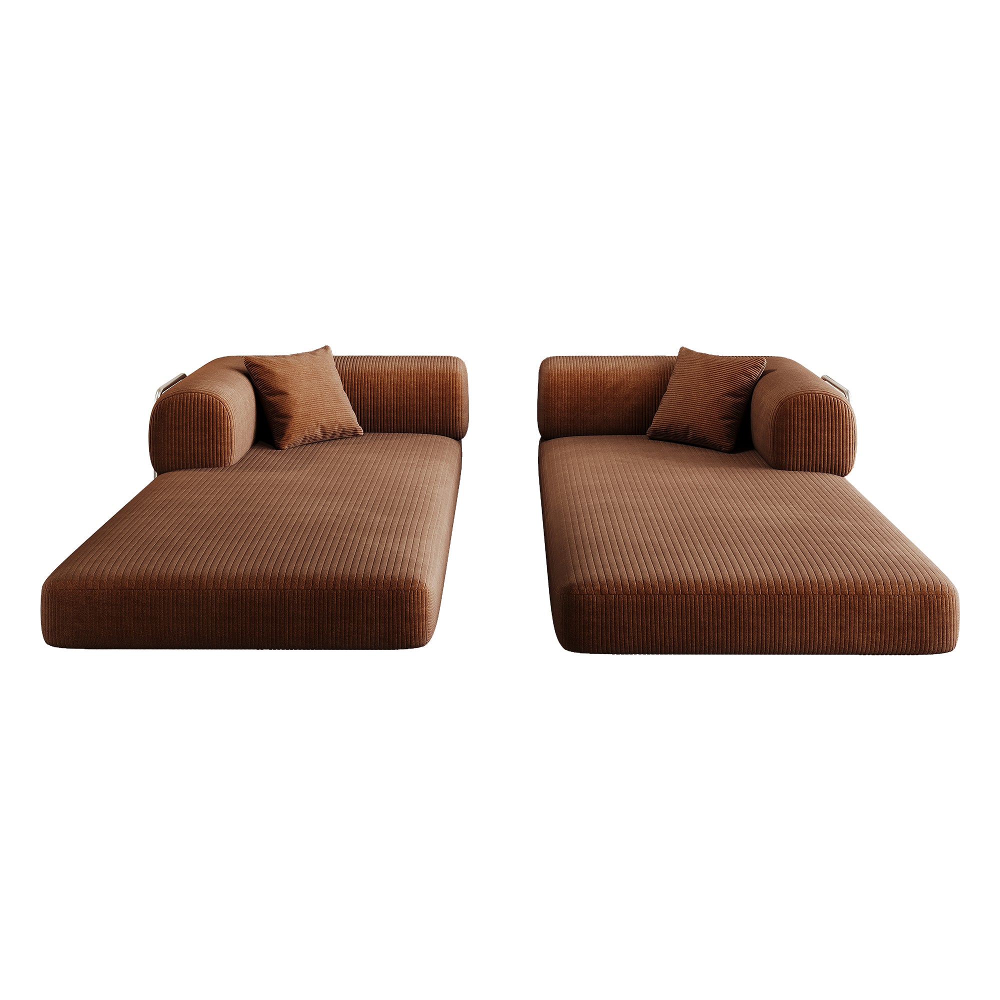 78.8" Compression Sofa Brown
