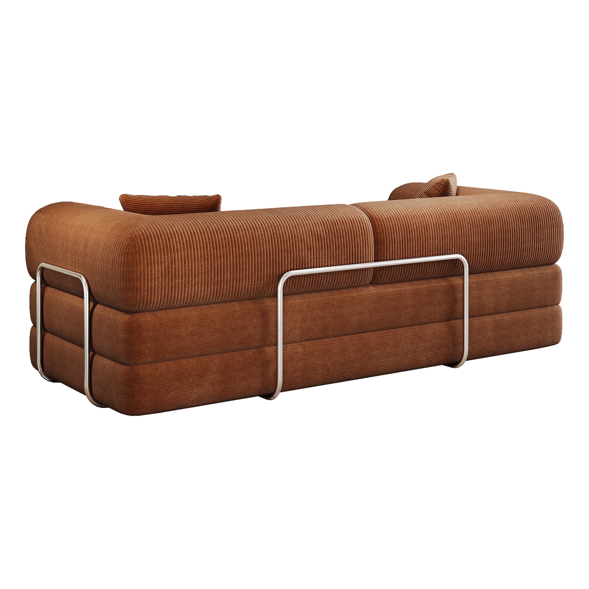 78.8" Compression Sofa Brown