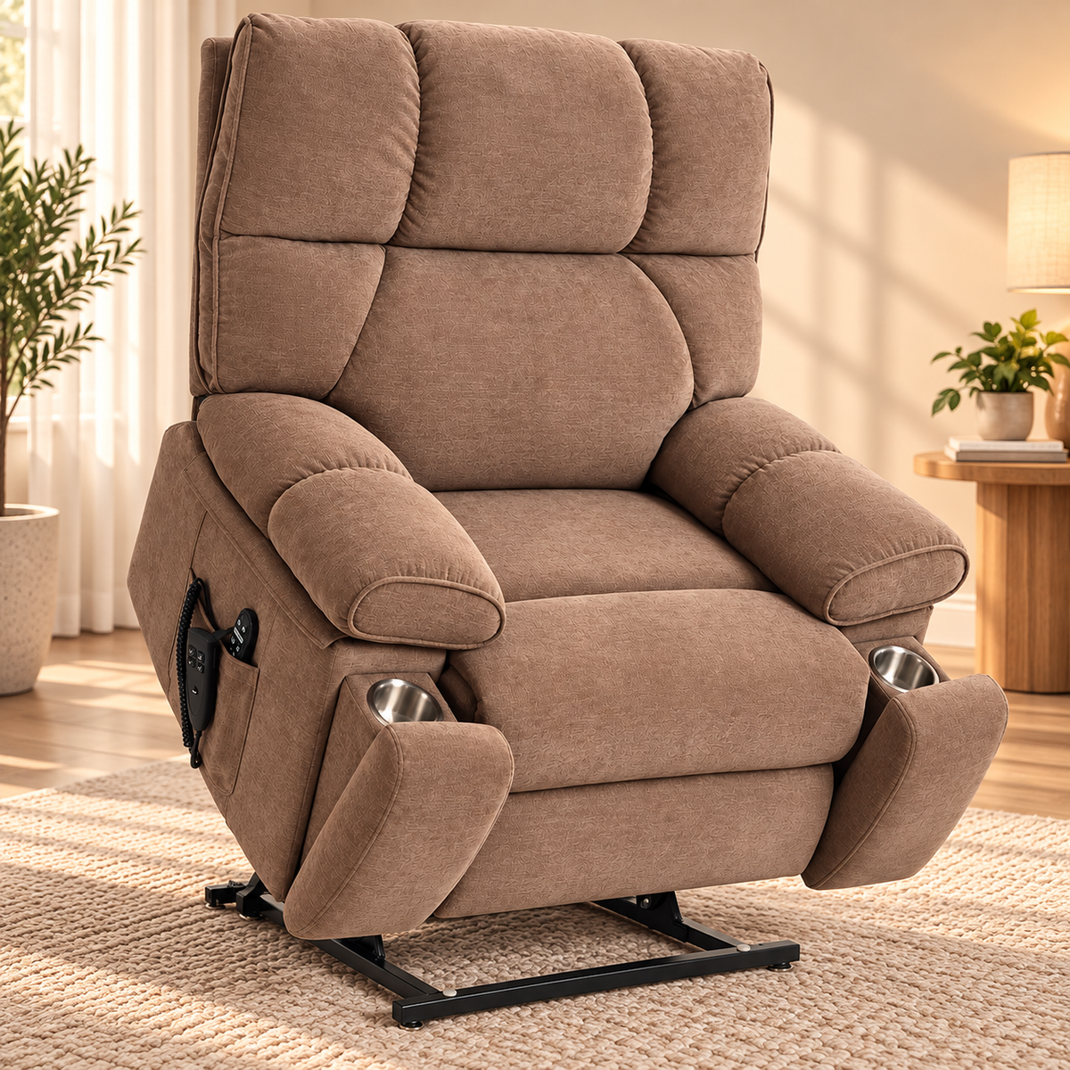NestingCloud 2.0 Oversized Dual-Motor Power Lift Recliner Chair with Heat & Massage