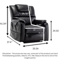 SleepingTitan Lift Chair For Elderly, Extra Wide with Dual Motor, 180° Lay Flat Recliner, Heat and Massage, Black ‪(FREE 2 Years Warranty)