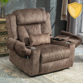 StashEase Lift Chair Lay Flat Recliner, 28 Inch Wide Seat Oversized