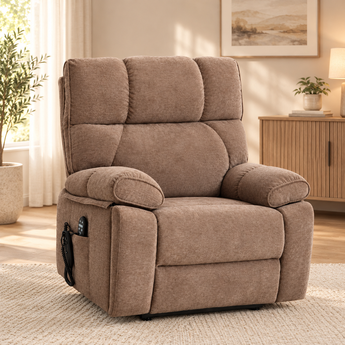 NestingCloud 2.0 Oversized Dual-Motor Power Lift Recliner Chair with Heat & Massage