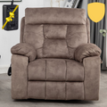 Castle Oversized Lift Chair, 26 Inch Wide Seat with Back Up Battery, Hidden Cup Holder, Camel‪ (FREE 2 Years CPS Warranty)