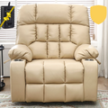 BulkyRiser Lift Chair for Big, 25 Inch Wide Seat with Heat and Massage, with Back Up Battery,  Beige ‪(FREE 2 Years Warranty)