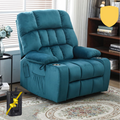BulkyRiser Lift Chair for Big, 25 Inch Wide Seat with Back Up Battery, with Cup Holder, Teal ‪‪(FREE 2 Years Warranty)