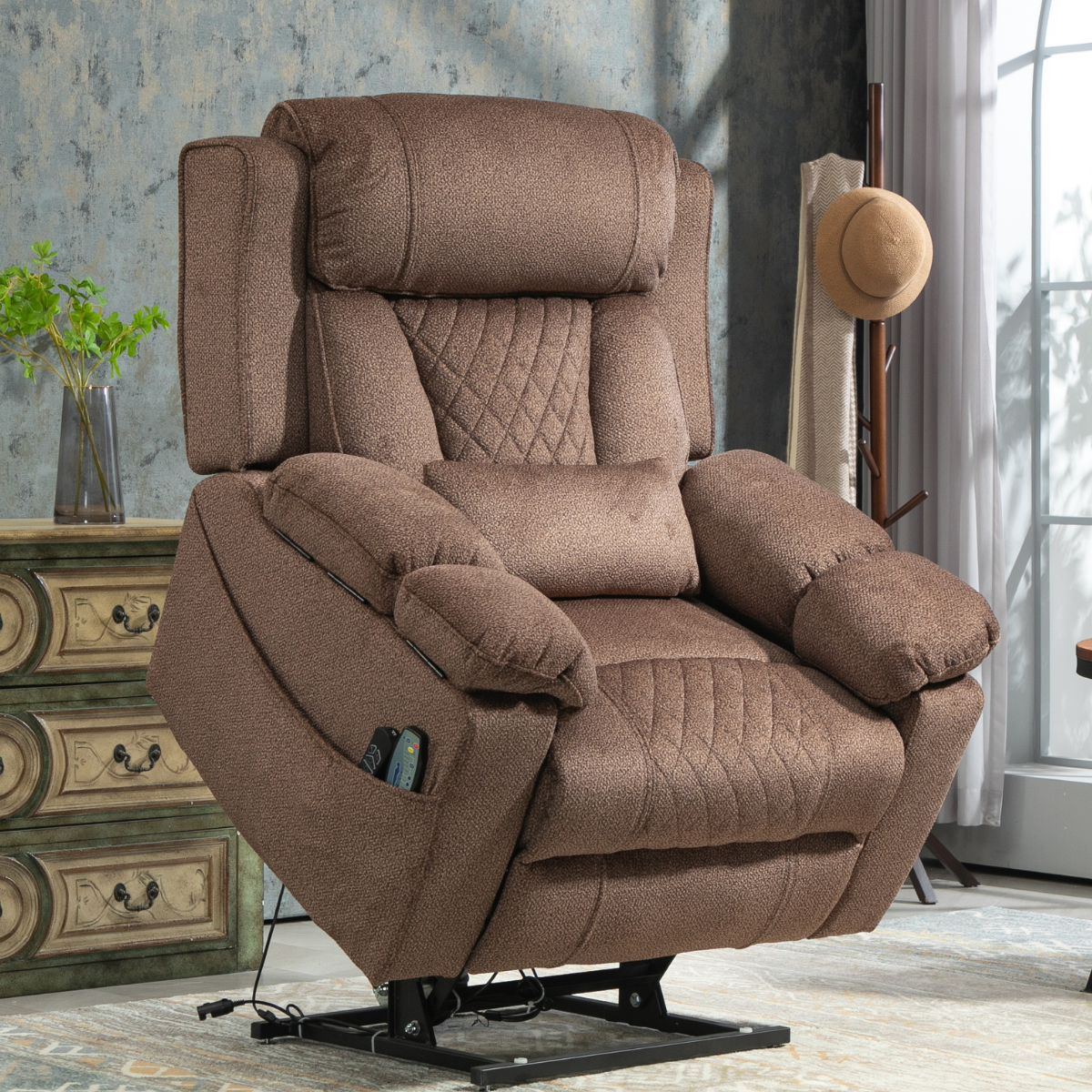 Stash Ease Oversized Lift Chair, 28 Inch Wide Seat