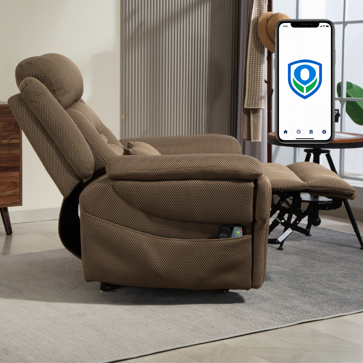 Giant Nova Lay Flat Lift Chair, 28 Inches Seat Oversized