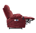 NestingCloud Lift Chair with Dual Motor, 180° Lay Flat Recliner, With Back Up Battery, Red ‪(FREE 2 Years Warranty)