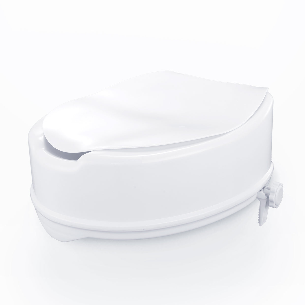 6-Inch Raised Toilet Seat Riser with Dual-Lock Knobs – 150 mm Elevated Toilet Seat.