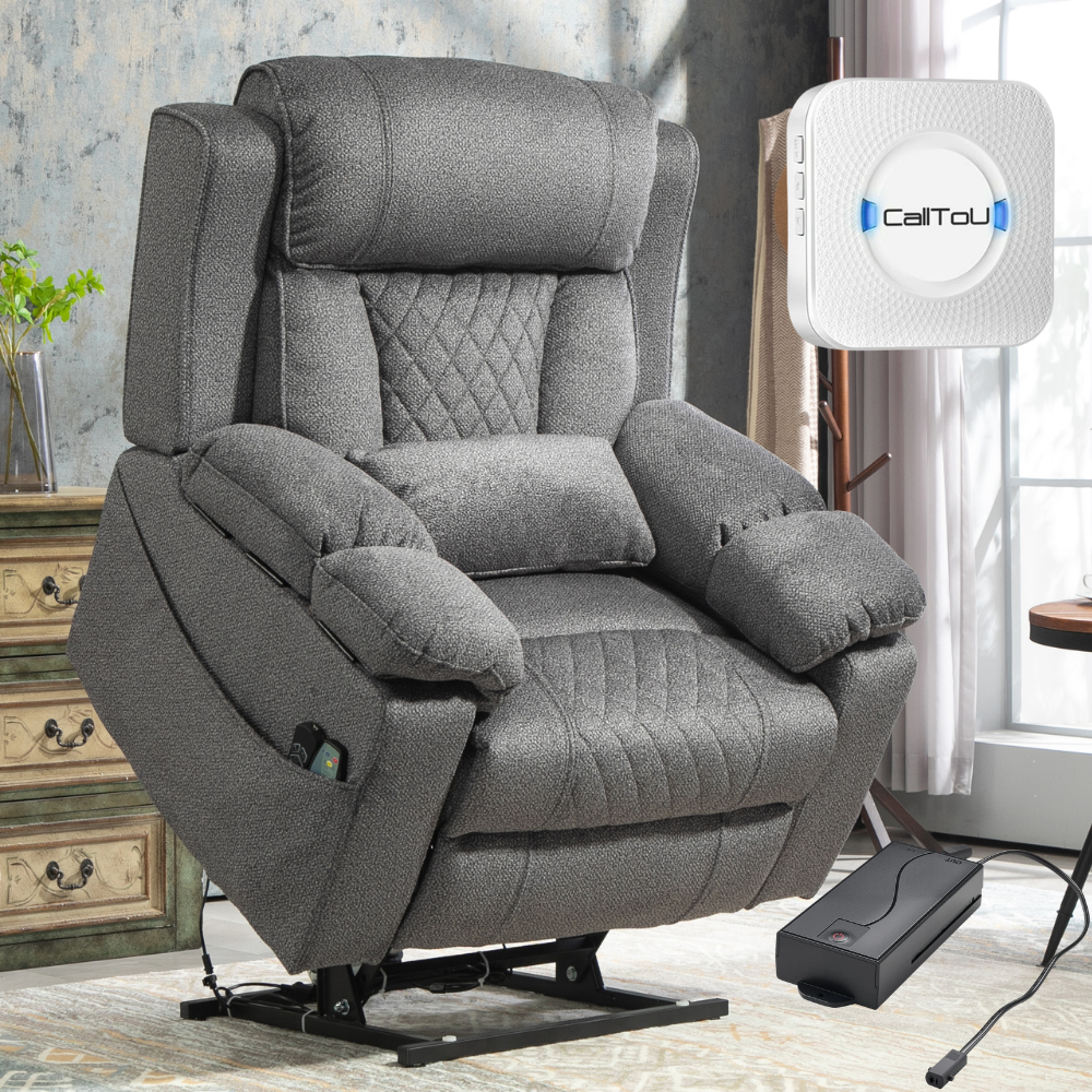 Stash Ease Oversized Lift Chair, 28 Inch Wide Seat (Free Pager)