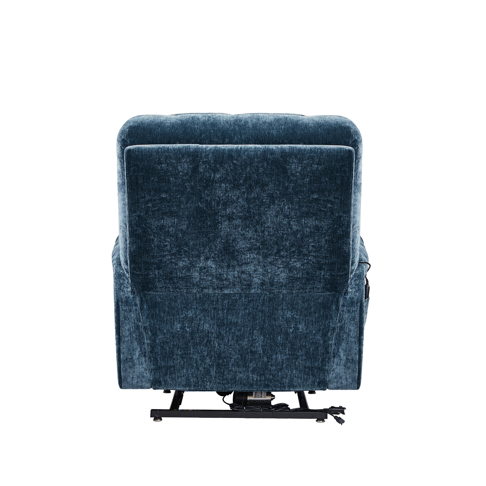 NestingCloud Lift Chair with Dual Motor, 180° Lay Flat Recliner, Heat and Massage, Blue ‪(FREE 2 Years Warranty).