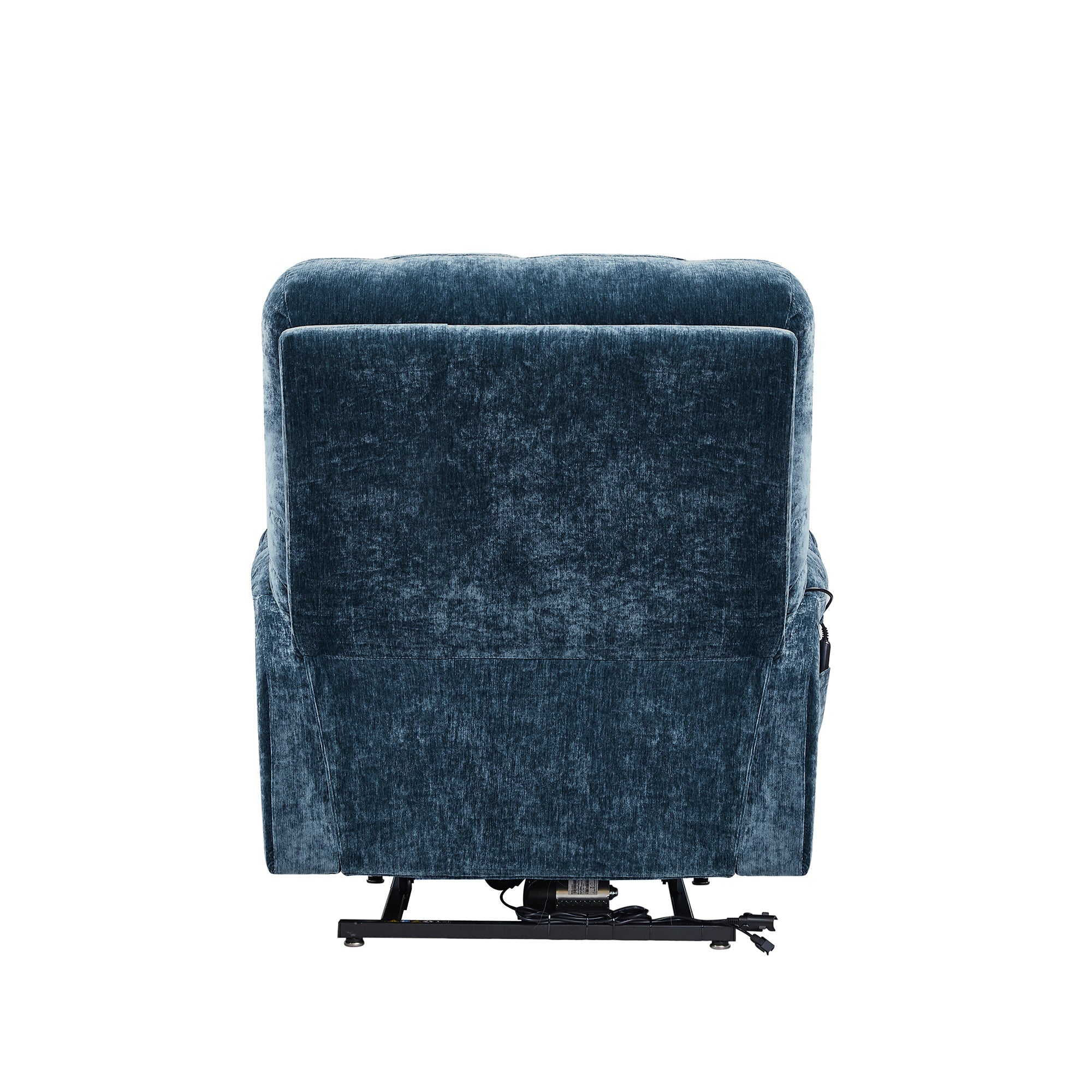 NestingCloud Lift Chair for Elderly with Dual Motor, 180° Lay Flat Recliner, Heat and Massage, Blue ‪(FREE 2 Years Warranty).