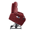 NestingCloud Lift Chair for Elderly with Dual Motor, 180° Lay Flat Recliner, Heat and Massage, Red ‪(FREE 2 Years Warranty)