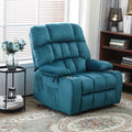 BulkyRiser Lift Chair for Big, 25 Inch Wide Seat with Heat and Massage, with Cup Holder, Teal ‪(FREE 2 Years Warranty)