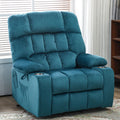 BulkyRiser Lift Chair for Big, 25 Inch Wide Seat with Heat and Massage, with Cup Holder, Teal ‪(FREE 2 Years Warranty)