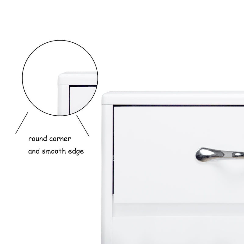 6 Drawers Storage Dresser - White