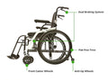 So Lite™ Super Lightweight Folding Wheelchair (FREE LIFT CHAIR)