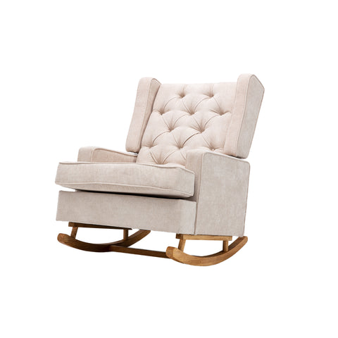 Rocking Chair, Free Area Rug, Solid Wood, Ultra Comfy Cushion