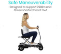 Vive Folding Mobility Scooter  (Free 2 Years Warranty)