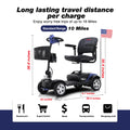 Metro Mobility MAX SPORT 4-Wheel Mobility Scooter, Flat Free Tires, 300 Watt, and Automatic Braking System - Blue (FREE Seat Cushion with Strap)