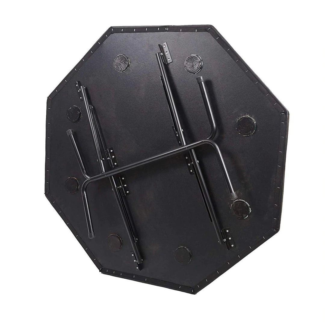 Folding Poker Table 48 Inch Octagon, with Folding Steel Legs and Cup Holders