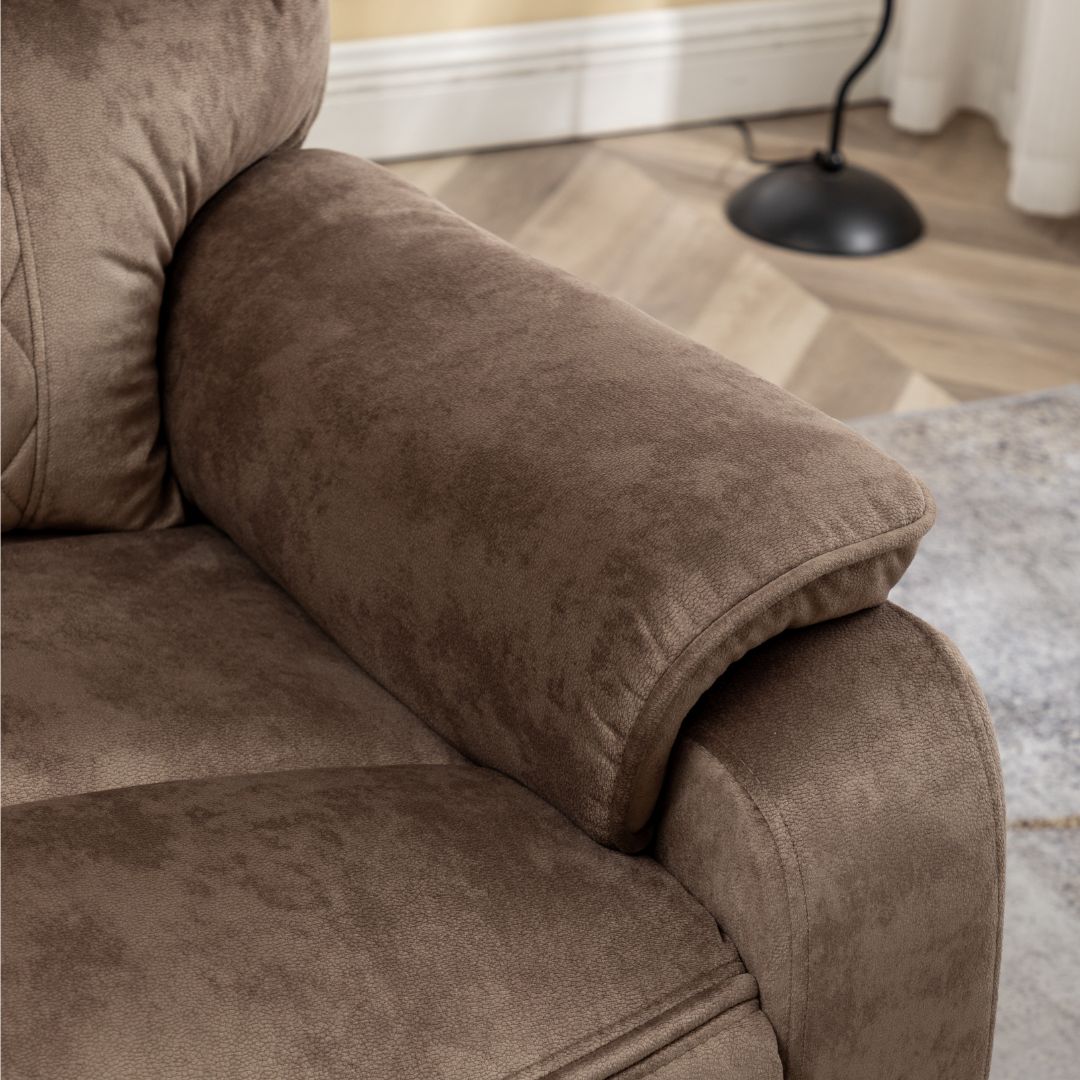 SleepingTitan Lift Chair, Extra Wide with Dual Motor, 180° Lay Flat Recliner, Heat and Massage, Brown ‪(FREE 2 Years Warranty).