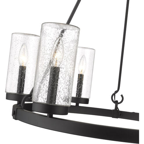 Marlow 6 Light 28 inch Matte Black Outdoor Pendant