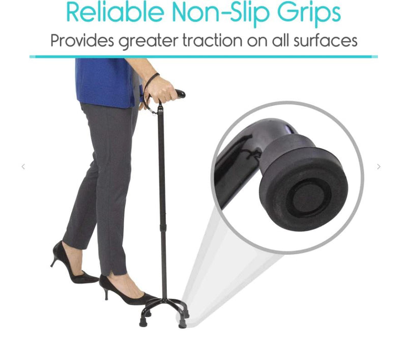 Vive Carbon Fiber Quad Cane
