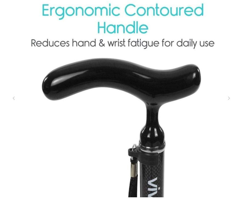 Vive Carbon Fiber Quad Cane