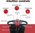 Metro Mobility 4-Wheel Mobility Scooter, Pneumatic Tires, Easy Charge and Automatic Braking System - Red (FREE Seat Cushion with Strap)