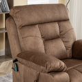 Castle Lift Chair for Big, 26 Inch Wide Seat with Heat and Massage, Hidden Cup Holder, Brown ‪(FREE 2 Years Warranty)